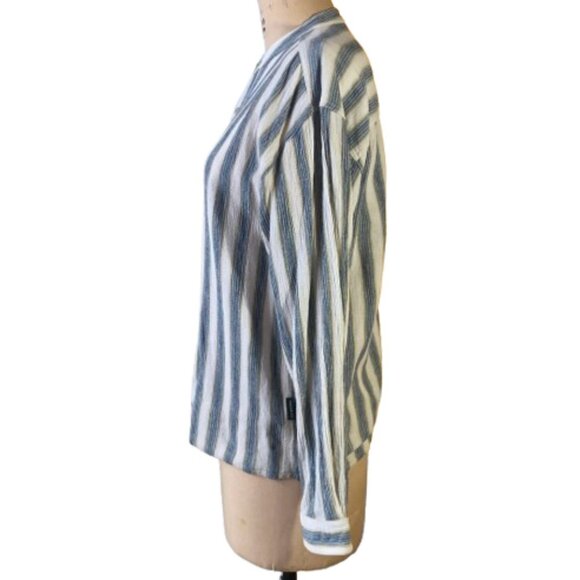 Vintage Jordache minimalist 100% cotton striped button up shirt - Picture 2 of 16